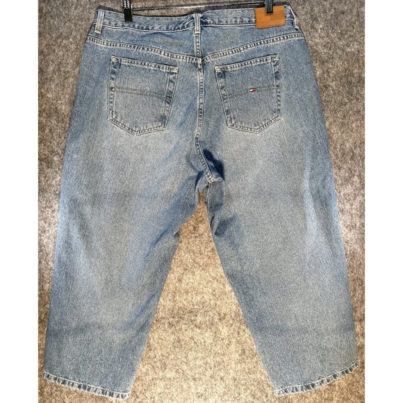 Tommy Hilfiger Cotton Capri Cropped Medium Wash Blue Denim Women's Size‎ 16 - Picture 7 of 8